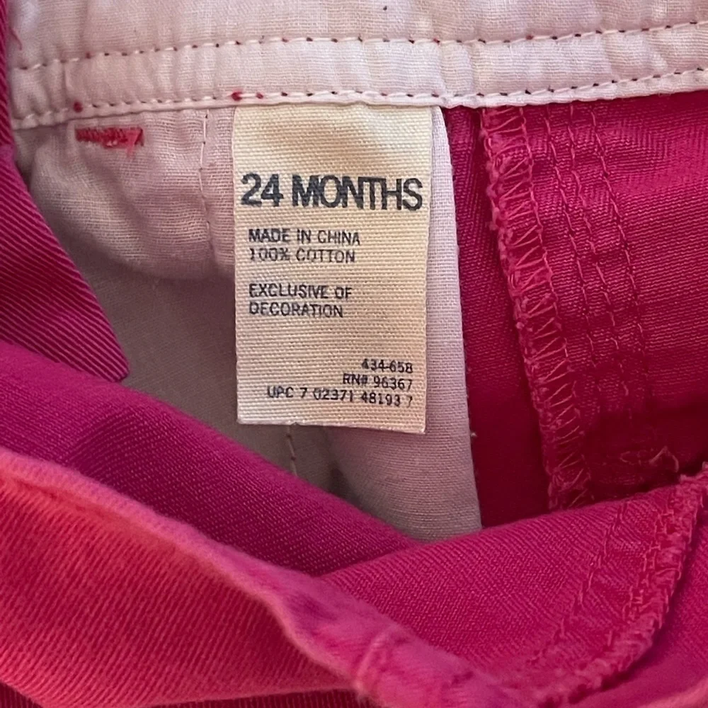 OshKosh B’gosh Vintage Embroidered pink Overalls
